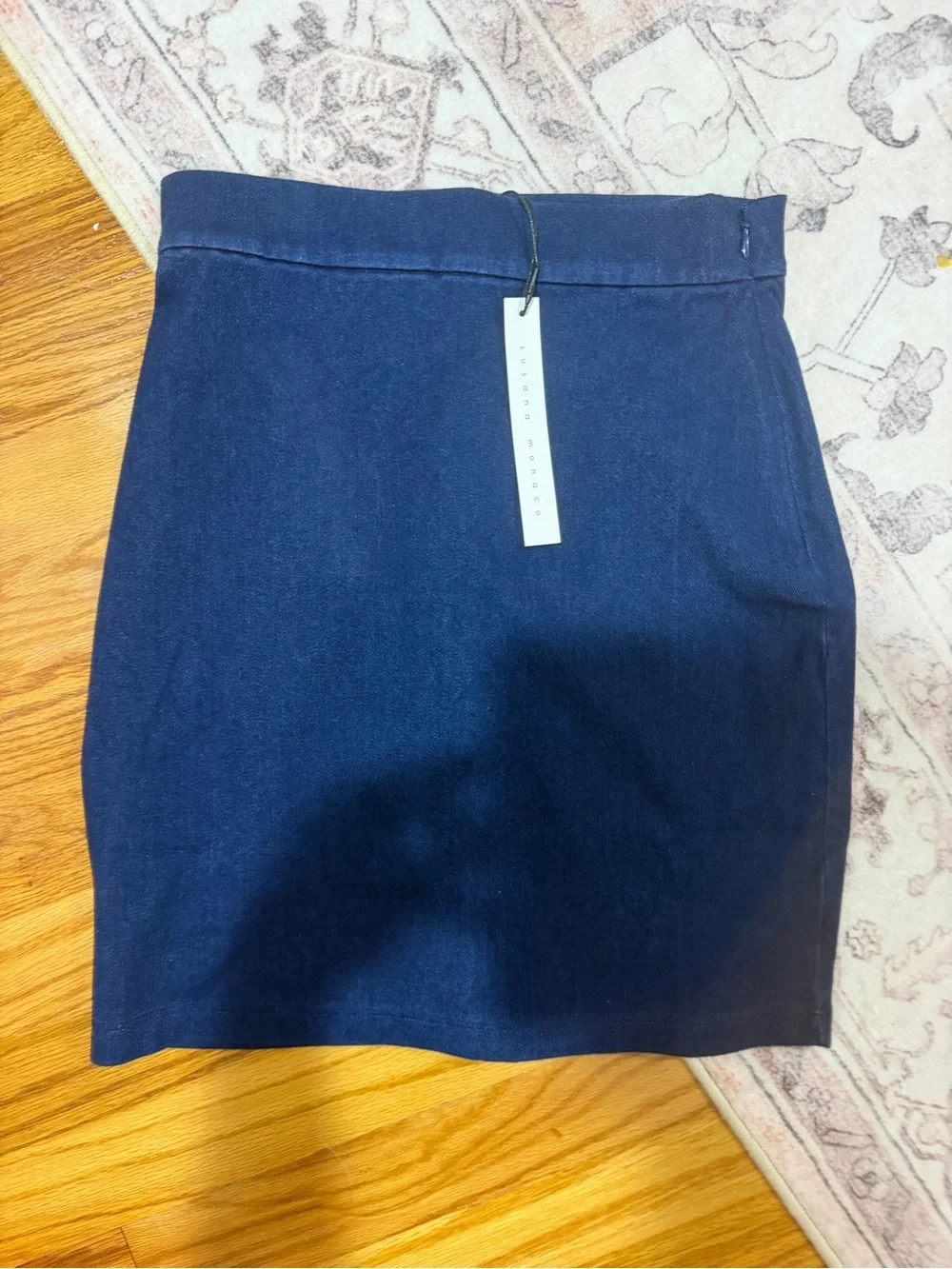 Susana Monaco Navy Blue Mini Skirt